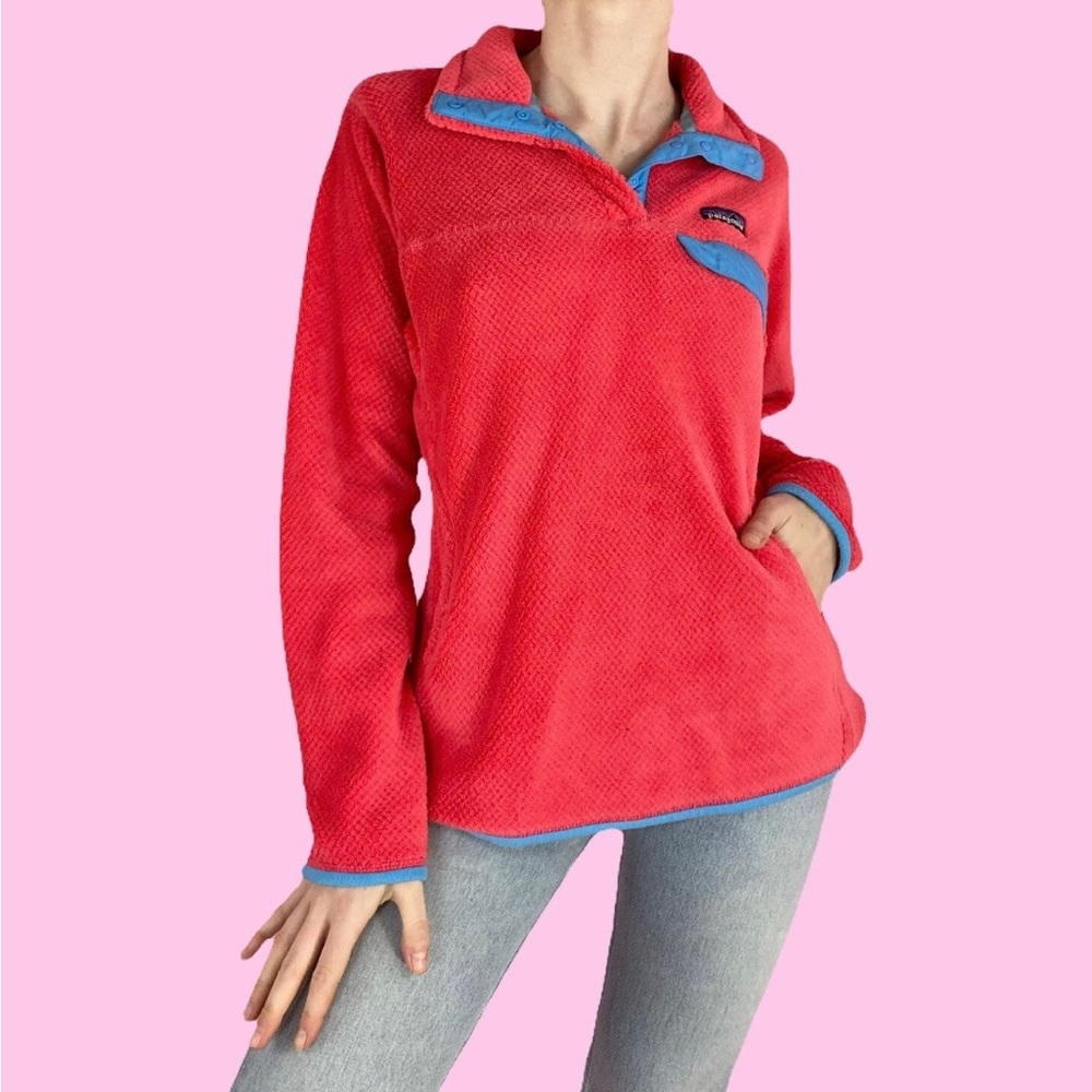 Patagonia Pink Re-Tool Snap-T Fleece Pullover